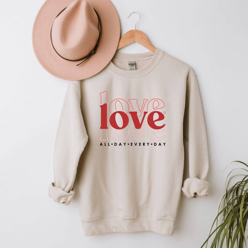 Taupe Love Sweatshirt