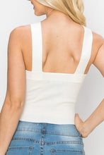 White Cross Neck Crop Top