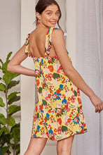 Yellow Tropical Floral Dress