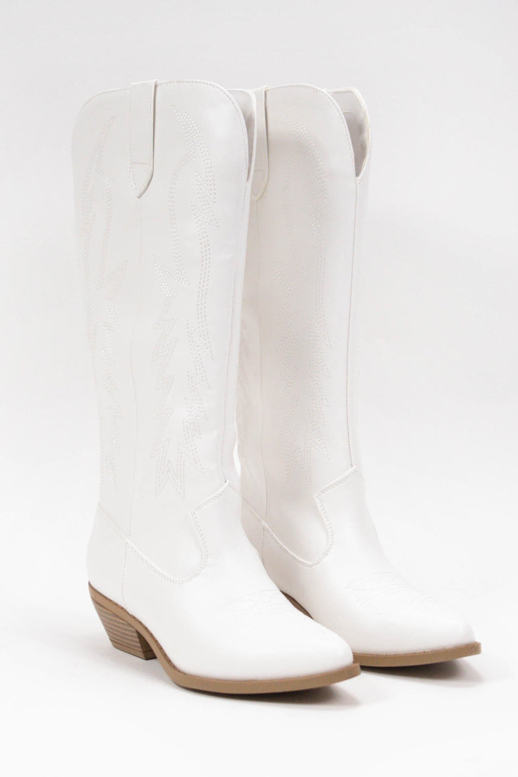 White Western Boots