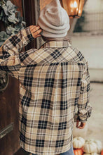 Khaki Black Plaid Shirt