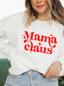 White Mama Claus Sweatshirt