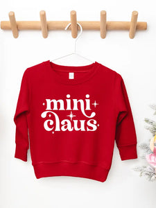 Red Mini Claus Toddler Sweatshirt