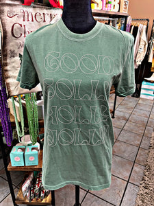 Green Holly Jolly Tee