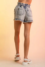 Denim Stretch Waist Shorts