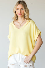 Yellow V-Neck Top PL