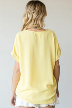 Yellow V-Neck Top PL