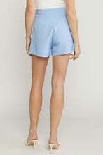 Light Blue Button Shorts
