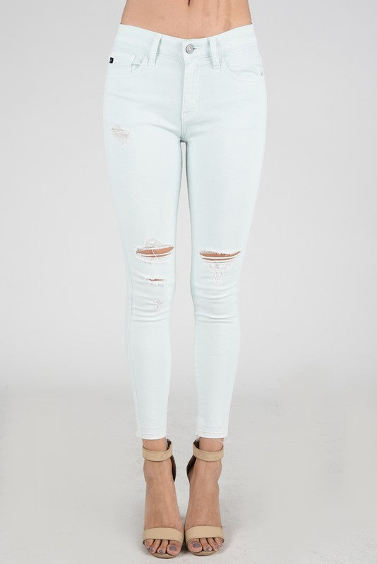 KanCan Mint Distressed Jeans
