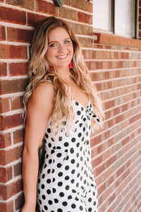Ivory Polka Dot Jumpsuit