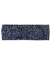 Navy Dots Headband
