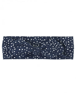 Navy Dots Headband